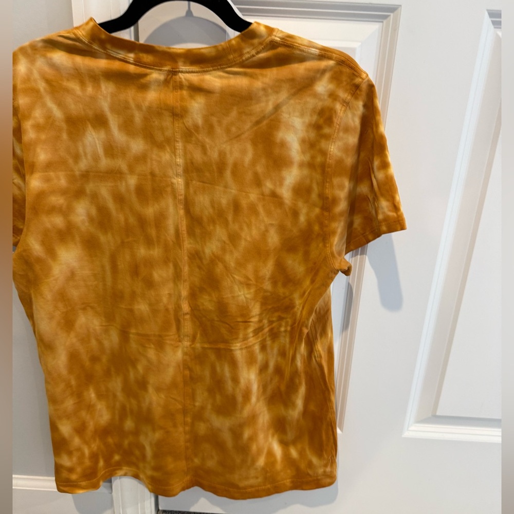 Lululemon all yours cotton t shirt orange tie dye size 4 - Picture 2 of 3